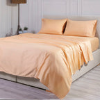 Σεντόνι με Λάστιχο Cannon Imperial Dobby 100X200+40 Apricot Ice